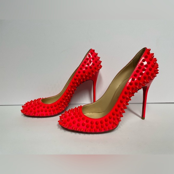 Christian Louboutin Fifi Spike High Heel Pumps patent leather